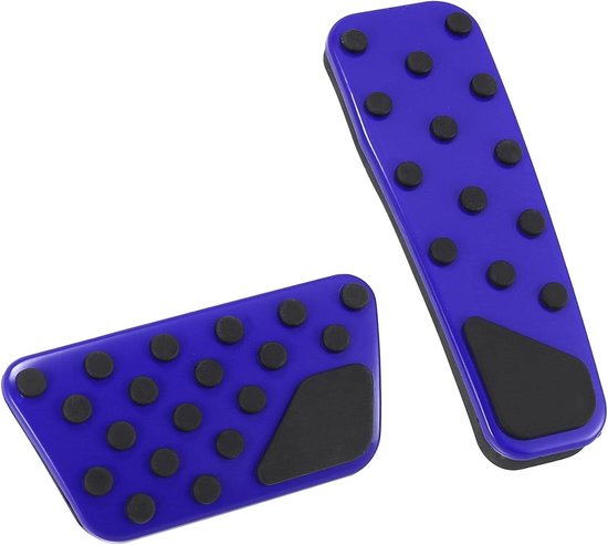 Antislip Pedaalhoezen - Auto Pedaal Sets - Veilig Rijden - Duurzaam Rubber Staal - Niet Van Toepassing - Zilver Zwart