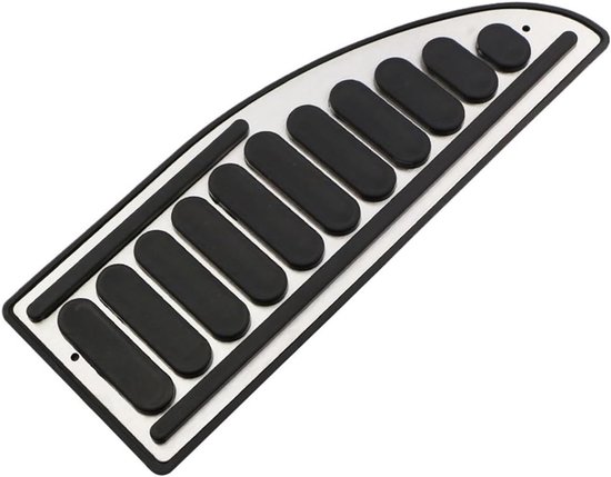 Antislip Pedaalhoezen - Auto Voetsteun - Veilig Rijden - Verbeterde Grip - Specifiek Model - Zilver Zwart