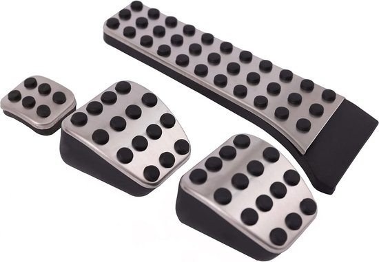Antislip Pedalen Set RVS voor Handgeschakelde Auto's met Boring Installatie