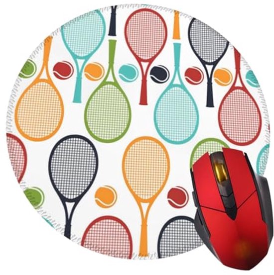 Antislip Ronde Muismat voor Gaming en Kantoor - Comfortabele Muismat voor Computer van Merkloos