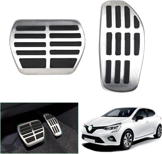 Antislip Sportpedalen voor Automatische Auto's - Aluminium & Rubber van Merkloos