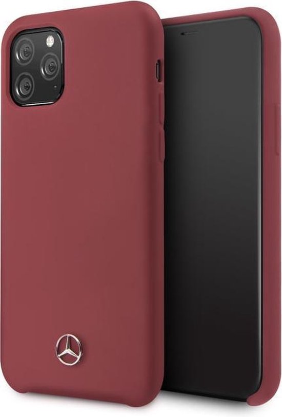 Apple iPhone 11 Pro Mercedes-Benz Backcover Liquid - Rood van Merkloos