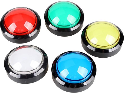Arcade Drukknop - Verlichte Knop - Spelconsole Bouwen - Met LED Verlichting - 60 mm - Elke Kleur