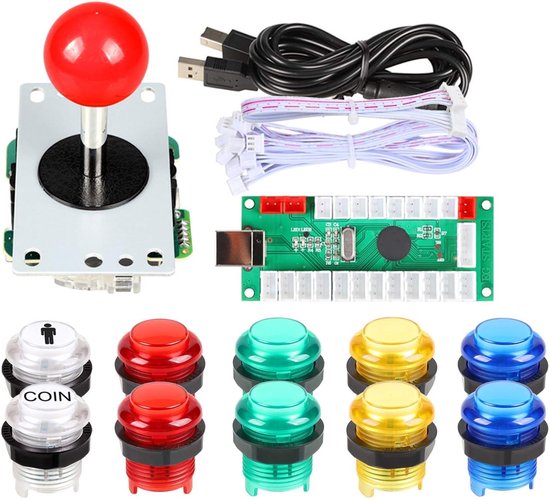 Arcade Encoder Kit - Joystick Onderdelen - Zelf Games Bouwen - Nul Vertraging USB van Merkloos