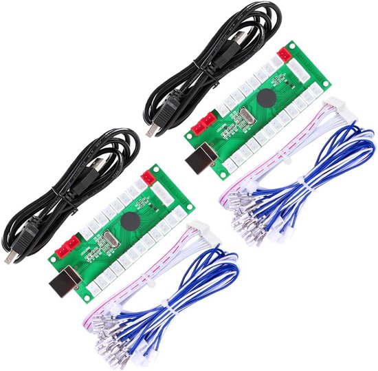 Arcade USB Encoder Kit voor 2 Spelers - Voor PC, Raspberry Pi en MAME Projecten van Merkloos
