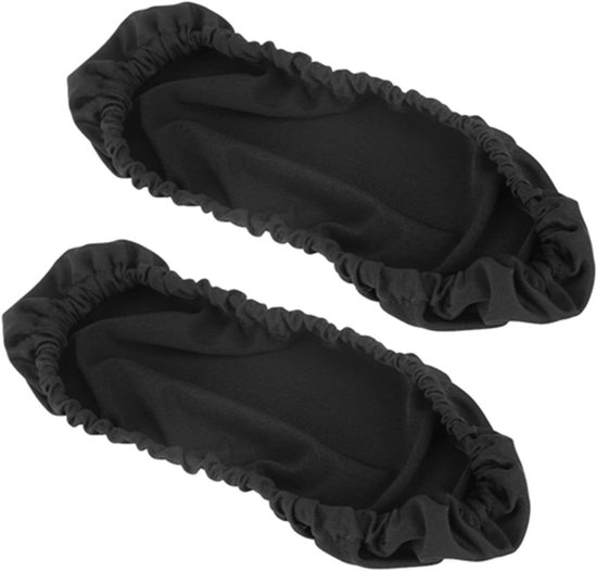 Armleuninghoezen voor Bureaustoel en Gamestoel - 1 paar - Elastische Stoelarmleuning Beschermer - Zwart - Kantoor - Thuis - Comfort van Merkloos