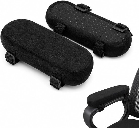 Armleuningpads 2 stuks - ergonomisch kussen - antislip ondersteuning - voor comfortabele armleuningen - ShopVlot