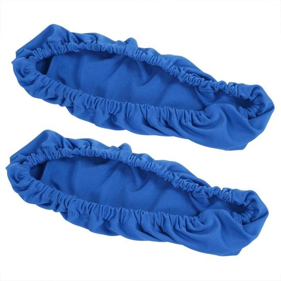 Armsteun cover - Set van bureaustoel armsteunhoezen - Elastisch en verwijderbaar - Blauw met 3 kleurrijke patronen - Comfortabel en stijlvol van Merkloos