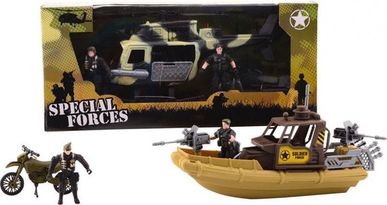 Army forces speelset groot - Leger speelgoed - Soldaatje - Speelgoed soldaat van Toi-Toys.
