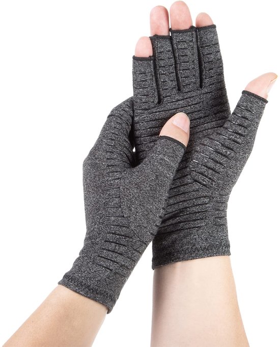 artritis handschoenen comprimeren de vingers zonder vingers om artritis, reumatoïden, gewrichtszwelling, artrose, polspijn, dagelijkse ondersteuning, beweging