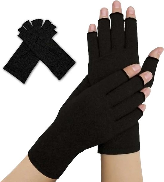 Artsen ontwikkelde artritishandschoenen voor vrouwen en mannen/compressiehandschoenen voor artritis voor vrouwen en mannen/vingerloze handschoenen/artritis pijnverlichting voor handen, met