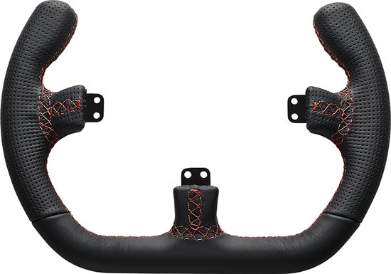 Asetek GT Rim, Open D Leather - Racesim Accessoires - Zwart van Asetek