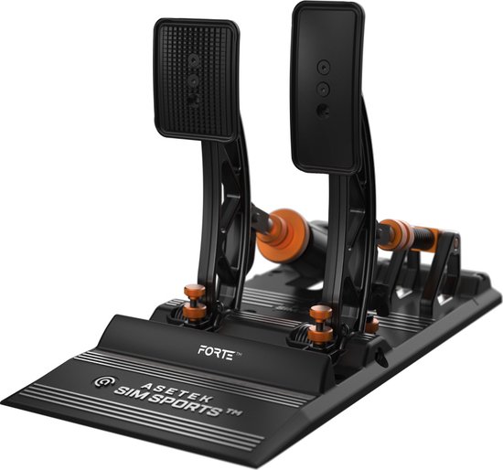 Asetek SimSports Forte™ Sim Racing Pedalen Rem en Gas van Asetek