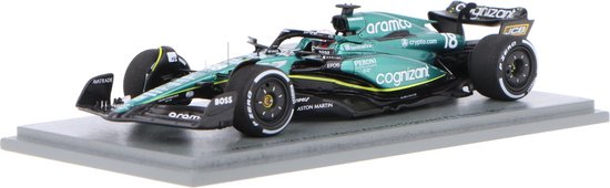 Aston Martin AMR23 Spark Modelauto 1:43 2023 Lance Stroll Aston Martin Aramco Cognizant Formula van Aston Martin