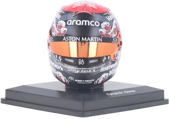 Aston Martin AMR24 Spark Models Modelauto 1:5 2024 Fernando Alonso Aston Martin Aramco Formula One van Merkloos