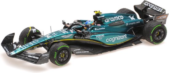 Aston Martin Aramco Cognizant F1 Team AMR23 #14 2nd Monaco GP 2023 - 1:43 - Minichamps van Aston Martin