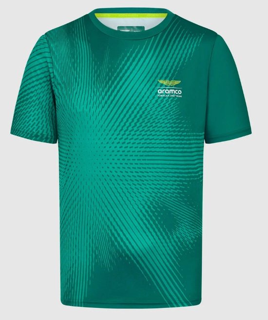 Aston Martin Racing - Formula 1 - Team T-Shirt - Groen - Heren - Maat XS van Merkloos