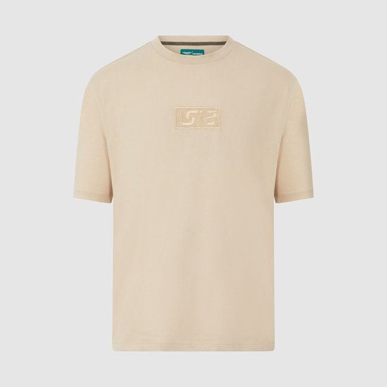 Aston Martin Racing - Formule 1 - Lifestyle Stroll T-Shirt - Cremé - Heren - Maat S van Merkloos