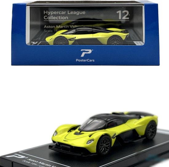 Aston Martin Valkyrie #12 Hypercar League Collection (Geel) (7 cm) 1/64 PosterCars van Aston Martin