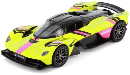 Aston Martin Valkyrie Livery Edition verkoop per stuk verkrijgbaar in 4 kleuren ASSTD - Kinsmart 5470DF - 1/36 Diecast Model Toy Cars van Merkloos