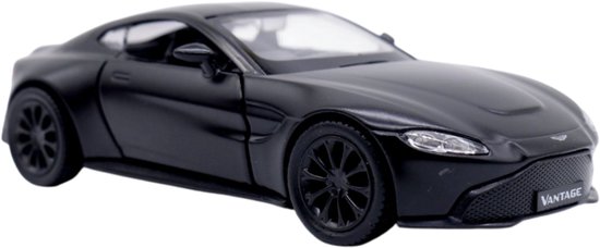 Aston Martin Vantage (Zwart) (14 cm) 1/36 - Speelgoedauto - Modelauto - Miniatuurauto - Schaalmodel - Model Auto Jongens - Speelgoed Auto van Aston Martin