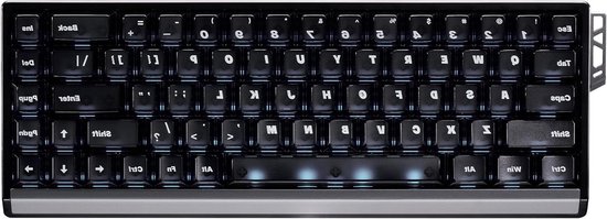 ATK 68 RX Hall Effect Gaming-toetsenbord, 65% 68-toetsen Esports mechanisch, instelbare magnetische bediening 0,005-3,3 mm in stappen van 0,001 mm, lademontage met aluminium plaat (zwart, primordiale