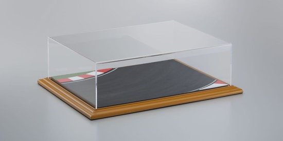 Atlantic Vitrine voor 2 schaalmodellen 1:18 met race track - Showcase voor modelauto's van Merkloos
