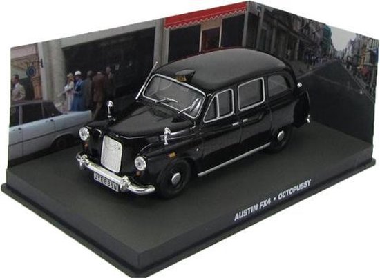 Atlas Austin FX4 Taxi 1975 James Bond 'Octopussy' Zwart 1:43 van Atlas