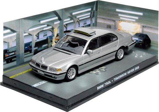 ATLAS BMW 750i TND JAMES BOND 'TOMORROW NEVER DIES' 1997 schaalmodel 1:43 van Merkloos