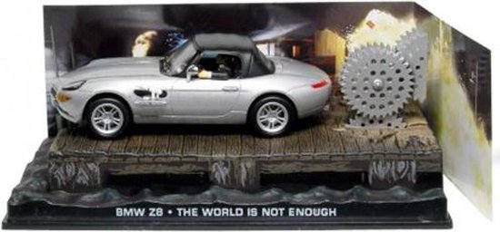 Atlas BMW Z8 James Bond The World Is Not Enough 1999 Zilver 1:43 #DY004 van Atlas