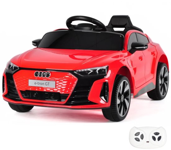 Audi e-Tron GT - Elektrische Kinderauto 12V - 1 tot 4 jaar - MP3 - Rood van Audi