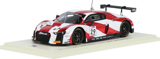 Audi R8 LMS Spark Modelauto 1:43 2018 Christopher Haase / Kelvin van der Linde / Christopher Mies van Audi
