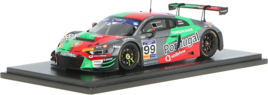 Audi R8 LMS Spark Modelauto 1:43 2019 Miguel Ramos / Henrique Chaves Portugal S6315 FIA Motorsport van Audi