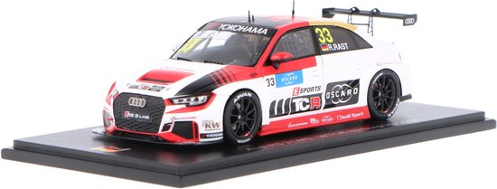 Audi RS 3 LMS TCR Spark Modelauto 1:43 2018 Rene Rast Audi Sport Team WRT SG572 Nürburgring van Audi