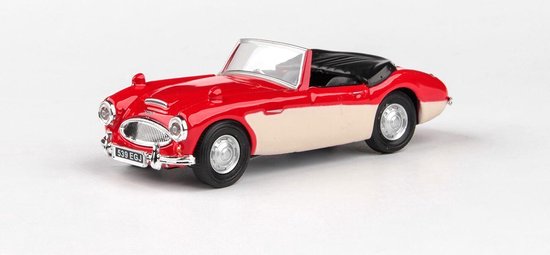 Austin Healey Cabriolet Rood / Creme 1-43 Cararama van Cararama