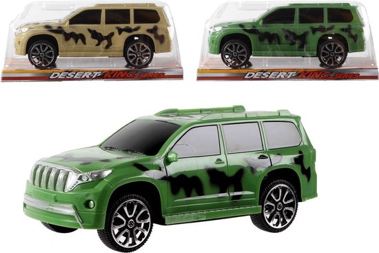 Auto Desert King army print 21cm van Magic Toys