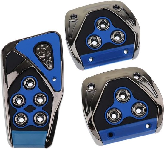 Auto Pedaal Covers - Antislip Pedalen - Verbeter Rijervaring - Universele Pasvorm - 3 Stuks - Metaal