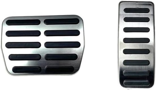 Auto Pedaal Covers - Antislip Voetsteun - Verbeterde Rijcontrole - Roestvrij Staal - 2 Stuks - Zilver