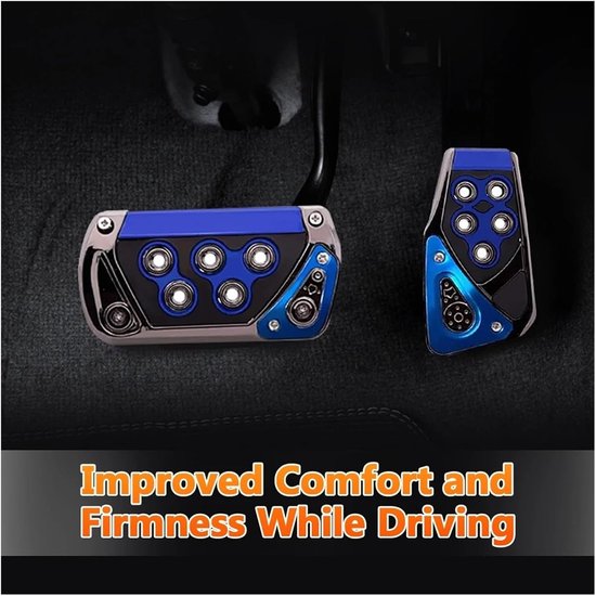 Auto Pedaal Covers - Gas Rem Covers - Veiliger Rijden - Antislip Ontwerp - Universele Set - Rood
