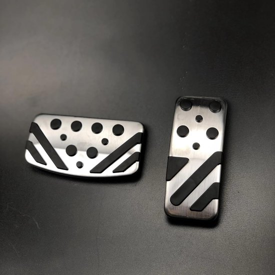 Auto Pedaal Covers - Gaspedaal Rem - Rijveiligheid Verbeteren - Antislip Textuur - 2 Stuks - Zilver