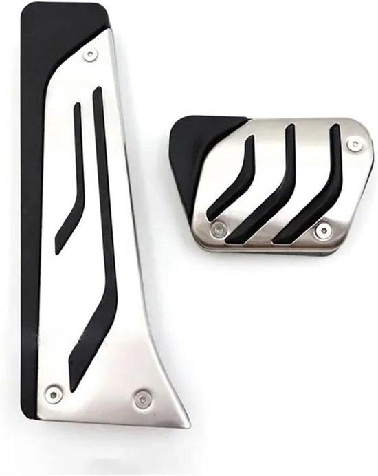 Auto Pedaal Covers - Gaspedaal Rempedaal - Verbeteren Rijervaring - Antislip Ontwerp - 2 Stuks - Zilver