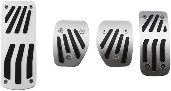 Auto Pedaal Covers - Interieur Upgrade - Verbeterde Rijervaring - Antislip Ontwerp - Set van 3 - Zwart