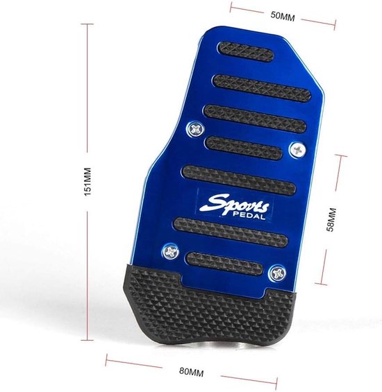 Auto Pedaal Covers - Pedaal Sets - Verbeter Rijervaring - Antislip Ontwerp - 3 stuks - Rood