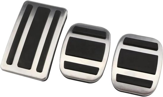 Auto Pedaal Covers - Rem Gaspedaal - Verbeterde Grip - Zonder Boren - Set van 2 of 3 - Metaal