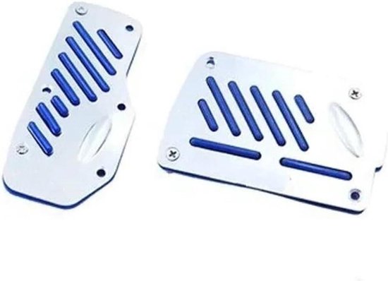 Auto Pedaal Covers - Set Pedaal - Verbeteren Rijervaring - Antislip Aluminium - Universeel - Blauw