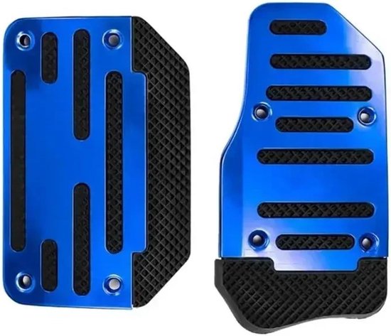 Auto Pedaal Covers - Set Pedaalhoezen - Verbeterde Grip - Antislip Oppervlak - 2 Delig - Blauw