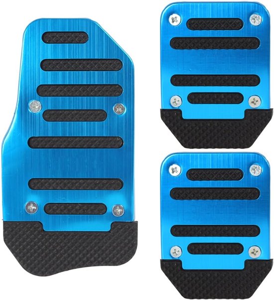 Auto Pedaal Covers - Sport Pedaal Set - Sportief Rijden - Antislip Ontwerp - Universeel Passend - Blauw