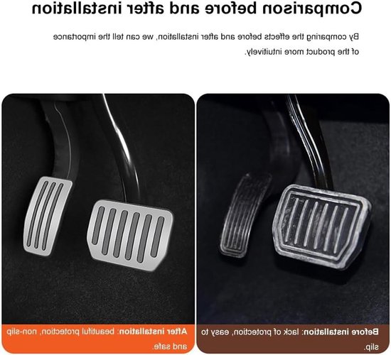 Auto Pedaal Covers - Sport Pedaal Sets - Verbeterde Grip - Antislip Ontwerp - Niet Gespecificeerd - Zwart