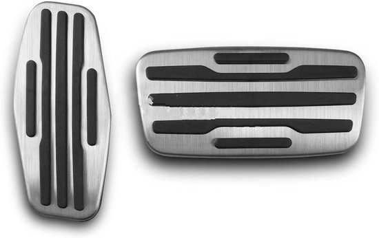 Auto Pedaal Covers - Voetrem Gaspedaal - Verbeter Rijervaring - Antislip Ontwerp - Set van 2 - Zilver