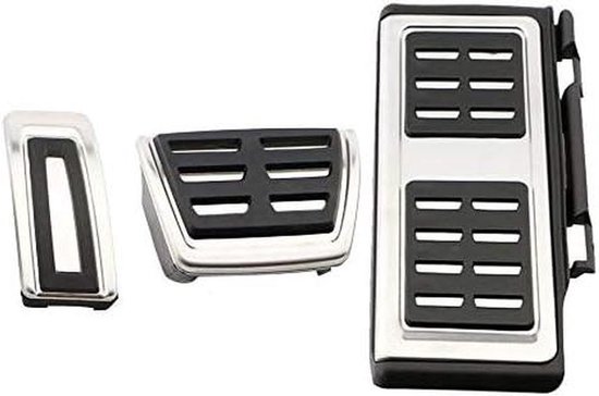 Auto Pedaal Covers - Voetsteun Pedalen - Verbeterde Grip - Antislip Ontwerp - 3 Stuks Set - Metaal